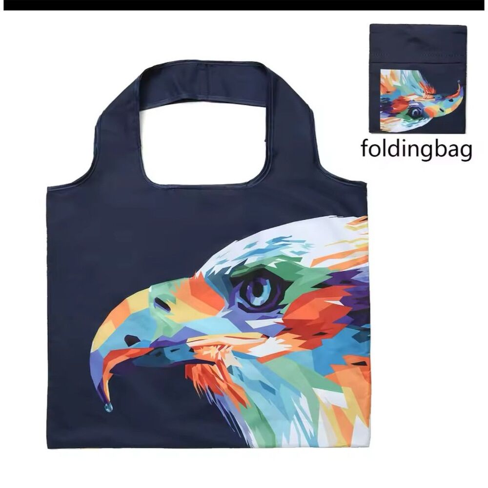 American Eagle Multicolor Eagle Foldable Tote Bag Unisex
